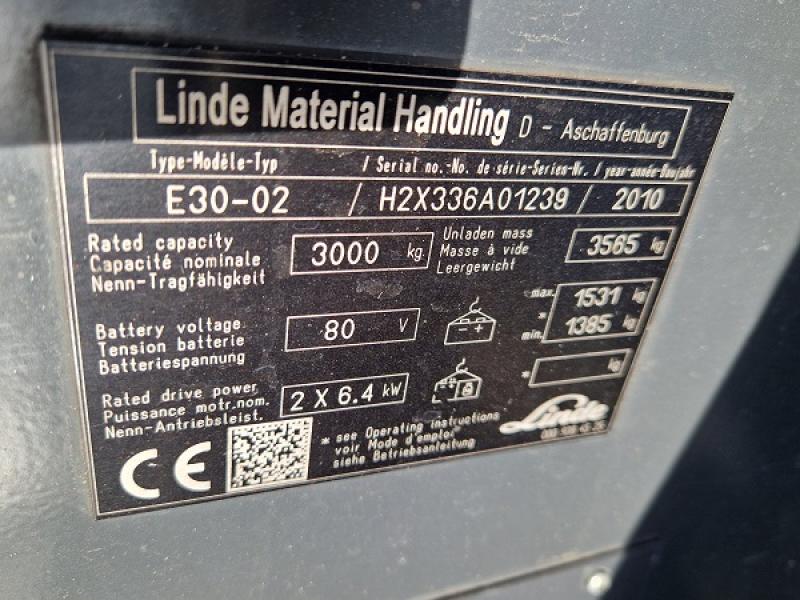 LINDE E 30 - 02, bateriový, POUZE 4780Mth! 
