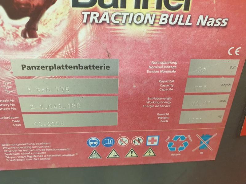 LINDE  E 40, bateriový, ZÁNOVNÍ BATERIE! TRIPLEX 6,3m, PRONAJATÝ