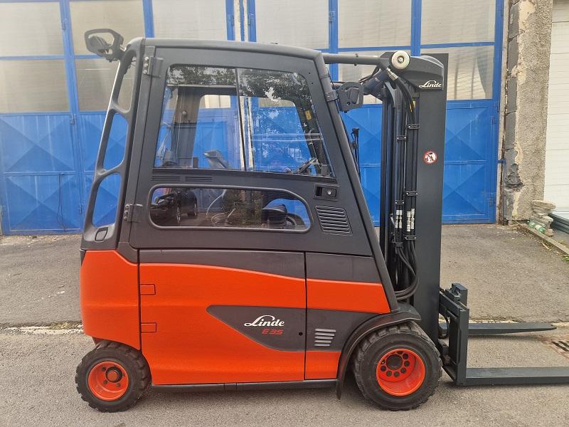 LINDE E35HL, bateriový, DUPLEX 3,2m, K PRONÁJMU i PRODEJI