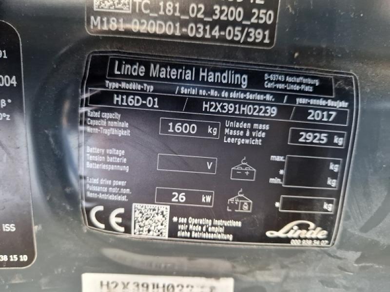 LINDE H 16 D, DIESEL, DUPLEX, Super stav, má SPZ na silnici!! POUZE K PRONÁJMU.