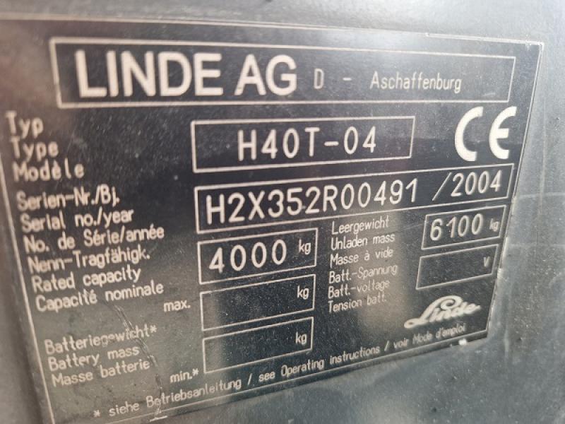 LINDE H 40 T, LPG, DUPLEX, velmi zachovalý, málo jetý