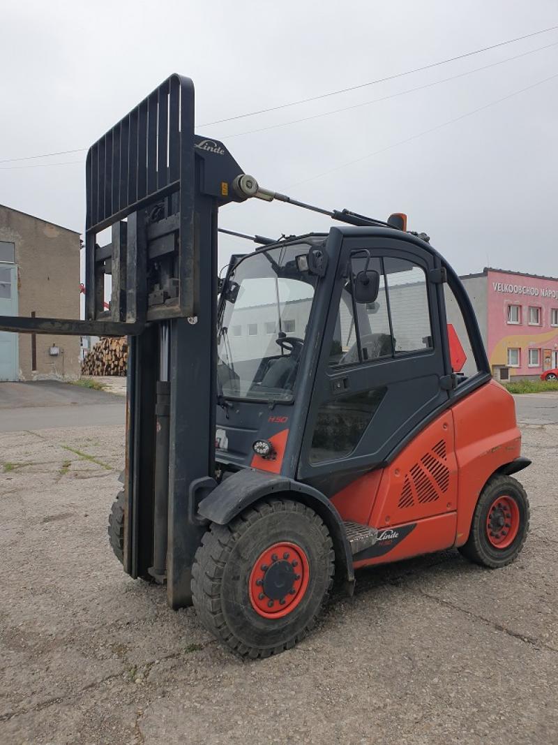 LINDE  H 50 D, diesel, DUPLEX, POUZE K PRONÁJMU