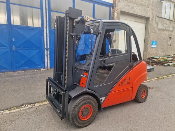 LINDE H 35 T, LPG, stožár STANDARD, r.v. 2012, K PROEJI i PRONÁJMU